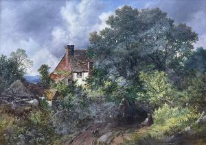 ROSE William S 1810-1873,Rural Cottage Scene,Duggleby Stephenson (of York) UK 2024-02-02