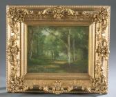 Rosell Morse Shurtleff 1838-1915,Landscape of woodlands,Quinn & Farmer US 2017-09-16