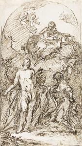 ROSELLI Pietro,The Virgin and Child Appearing to Saints Sebastian,Swann Galleries 2021-11-03