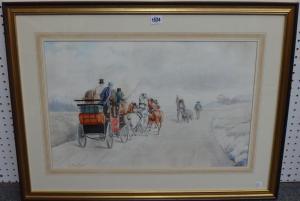 ROSENBAUM Richard 1864,Coaching scenes in the snow,Bellmans Fine Art Auctioneers GB 2017-02-07