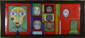 Rosenbloom Sid,Faces,20th century,Clars Auction Gallery US 2017-09-16