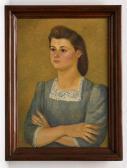 ROSENBLUETH EMILIO 1896-1945,Retrato de dama,1943,Morton Subastas MX 2012-02-09