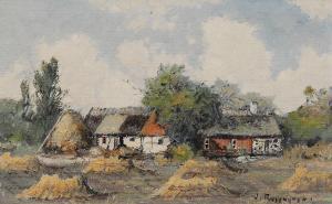 ROSENGREN Jean 1894-1965,Dorfansicht,1894,Wendl DE 2017-03-02