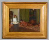 ROSENMEYER Bernand Jacob 1870,Portrait of artist's daughter and son,Kaminski & Co. US 2013-04-21