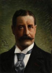 ROSENSTAND Vilhelm 1800-1900,Portrait of the merchant Ferdinand Frederik Ekman,1904,Bruun Rasmussen 2017-05-08