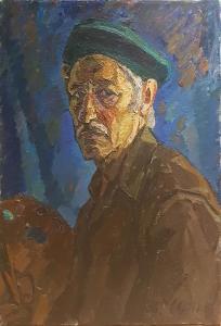 ROSENSTEIN Simion 1926-2006,Portrait of the artist,1988,Matsa IL 2018-01-03