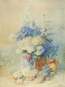 ROSENSTOCK Isidore 1880-1956,Flowers in a basket,Eastbourne GB 2022-09-07