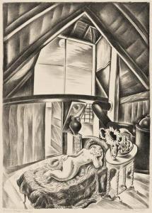 ROSENTHAL Doris 1895-1971,Summer Breezes No. 1 (Sleeper),Swann Galleries US 2021-02-04