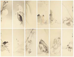 ROSETSU Nagasawa 1754-1799,ANIMALS AND FIGURES,Christie's GB 2018-04-18