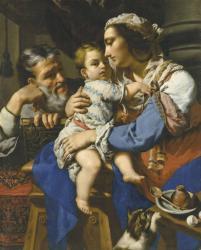 ROSI Alessandro 1627-1697,The Holy Family,Christie's GB 2018-07-05