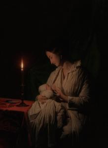 ROSIERSE Johannes 1818-1901,Mother and Child by Candlelight,AAG - Art & Antiques Group NL 2023-12-11