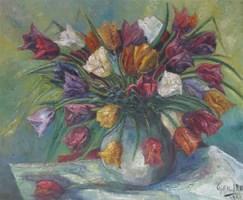 ROSS Cyril J. 1891-1973,Still life of tulips in a vase,Woolley & Wallis GB 2016-06-08