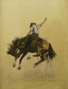 ROSS GUY,Australian Riding a Buck Jumper,1871,Keys GB 2009-06-12