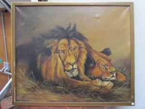 ROSS Hugh 1800-1873,lion and lioness,1912,TW Gaze GB 2018-09-21