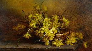 ROSS Mary Herrick 1856-1935,Daffodils in an Indian basket,1893,Bonhams GB 2013-08-06