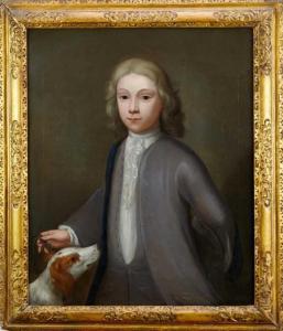 ROSS Thomas 1701-1750,portrait of a young man wearing grey coat,1970-71,Reeman Dansie GB 2021-06-29