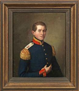 ROSSE 1800-1800,Portrait eines jungen preußischen Offiziers,Schloss DE 2015-05-10