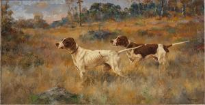 ROSSEAU Percival Leonard 1859-1937,Two Pointers,1923,Sotheby's GB 2023-10-06