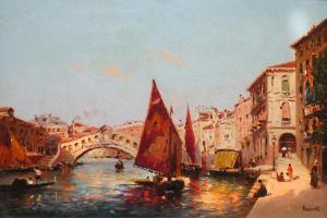 ROSSELLI Giacomo 1901,Landscape in Venice,Montefiore IL 2017-11-21