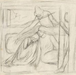 ROSSETTI ELIZABETH,Study of a woman and a man seated on the ground, a,Christie's 2018-07-11
