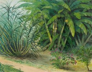 ROSSETTI William Michael 1829-1919,Tropical garden.,Galerie Koller CH 2008-09-15