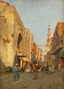 ROSSI Alberto 1858-1936,Souk-el-Sillah,Meeting Art IT 2024-04-20