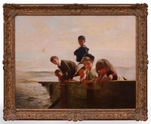ROSSI Alexander M 1840-1916,CHILDREN FROM A BREAK WATER,Stair Galleries US 2017-10-28
