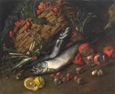 Rossi Angelo Maria 1800-1800,Fish, fruit and vegetables,Palais Dorotheum AT 2019-12-18