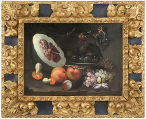 Rossi Angelo Maria,Natura morta con frutta, funghi e alzata di fichi,Meeting Art 2023-05-13