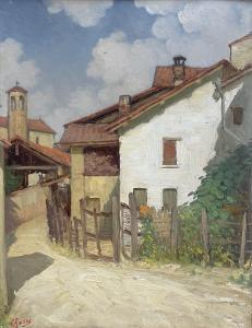 ROSSI Erminio 1871-1942,IN PAESE,Trend Auction IT 2023-10-11