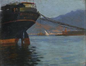 ROSSI Giuseppe 1876-1952,Golfo di Napoli,1926,Babuino IT 2023-11-20