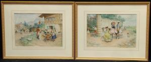 ROSSI Lucio 1846-1913,Refreshments at the Golden Key Inn, and Gala,Bamfords Auctioneers and Valuers 2023-02-15