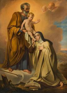 ROSSI Mariano,„Hl. Joseph mit Jesuskind und der hl. Teresa von A,im Kinsky Auktionshaus 2022-06-28