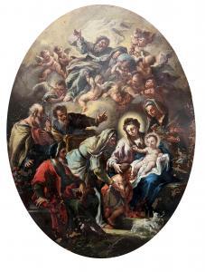 ROSSI Nicola Maria 1690-1758,Sacra Famiglia,Galleria Pananti Casa d'Aste IT 2023-02-17