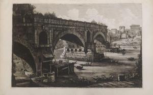 ROSSINI Luigi 1790-1857,Veduta del Ponte Rotto,1822,Eric Caudron FR 2024-04-03