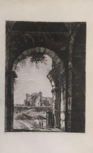 ROSSINI Luigi 1790-1857,Veduta dell' altro principale Ingresso, del Coloss,Eric Caudron 2024-04-03