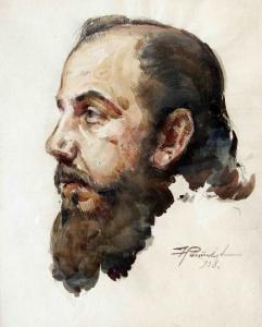 ROSTOVTZEV Nikolay,A Portrait Of Pimen,1938,Victoria BG 2011-06-23