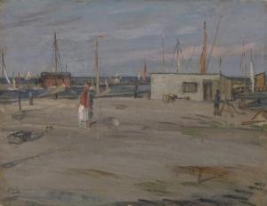 ROSTRUP BOYESEN Peter 1882-1952,Harbour scene,Bruun Rasmussen DK 2018-07-03