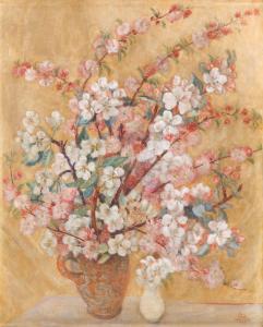 ROSZKOWSKA Teresa 1904-1992,Apple blossoms in a vase ("White Flowers"),1944,Desa Unicum 2021-12-16