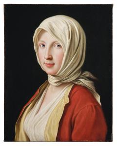 ROTARI Pietro Antonio 1707-1762,Portrait of a girl in a white headscarf,Palais Dorotheum 2023-10-25