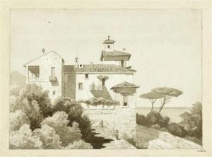 ROTH J,View of a Romanesque cathedral,1880,Galerie Koller CH 2012-09-17