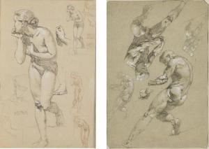 ROTHAUG Alexander 1870-1946,Two studies ("Hero"; studies of male nudes),Palais Dorotheum 2024-03-14