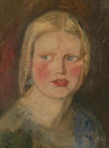 ROTHENSTEIN Sir William 1872-1945,Portrait of a Young Girl,1908,Bonhams GB 2023-11-29