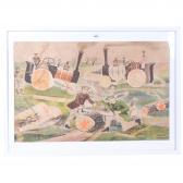 ROTHSTEIN Michael 1908-1993,Timber Felling,Burstow and Hewett GB 2025-08-06