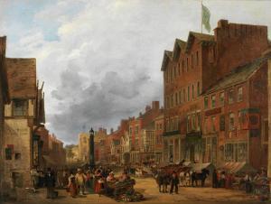 ROTHWELL Selim 1815-1881,Market day at Bradshawgate, Bolton,1854,Bonhams GB 2023-03-08