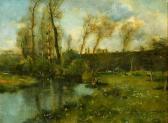 ROTIG Georges Frederic 1873-1961,a river landscape,1892,John Nicholson GB 2022-06-01
