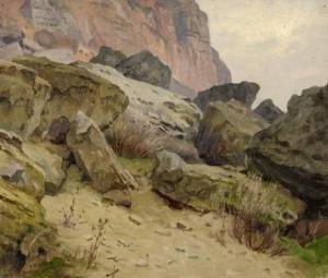 ROTIG Georges Frederic 1873-1961,Paysage aux rochers,1912,Delorme-Collin-Bocage FR 2010-04-16