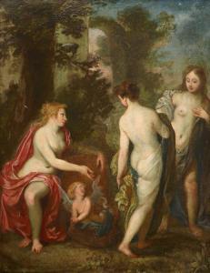 ROTTENHAMMER II, Hans Johann 1622-1668,The three daughters of Cecrops discovering ,Woolley & Wallis 2021-08-11