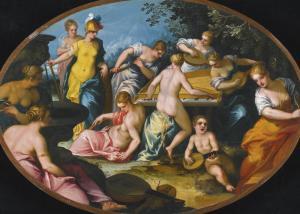 Rottenhammer Johann 1564-1625,MINERVA AND THE NINE MUSES,Sotheby's GB 2015-07-08