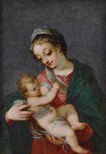 Rottenhammer Johann 1564-1625,Vierge à l'Enfant,Christie's GB 2023-11-17